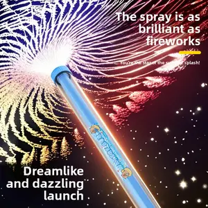 Fireworks water gun toy, large-capacity pull-out water spray drift water gun, water fight magic toy
