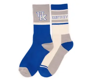 GameDay by MUK LUKS Go Team! Unisex Set of 2 Crew Socks