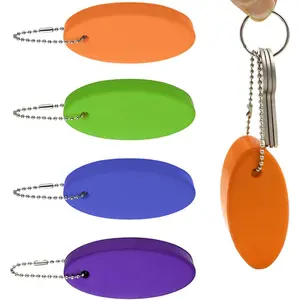4 Pack Floating Keychain for Boat Keys Waterproof Bright Color Key Floats for Boating Fishing Surfing Kayak Sailing Outdoor Water Sports