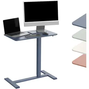 ANYDESK NEST Mobile Standing Desk, Portable with  Wheels Non Folding, Sit Stand Desk, Computer Workstations,  Use, Couch Side Table, Bedside Table, Kitchen Prep Table, Cordless