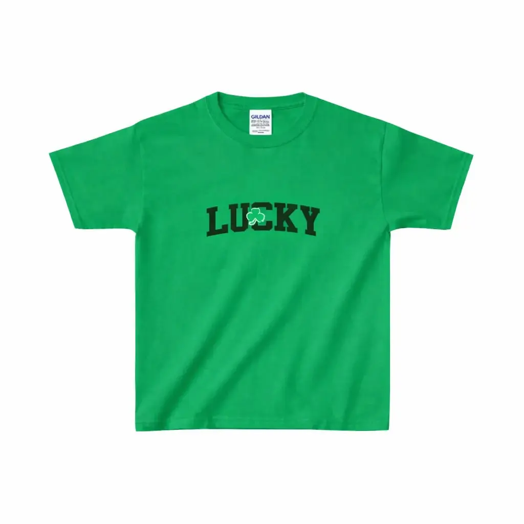 Lucky St. Paddys Baby Tee, St Patricks Day Shirt, 90s Style Tee, Women's Baby Tee, Gift For Her