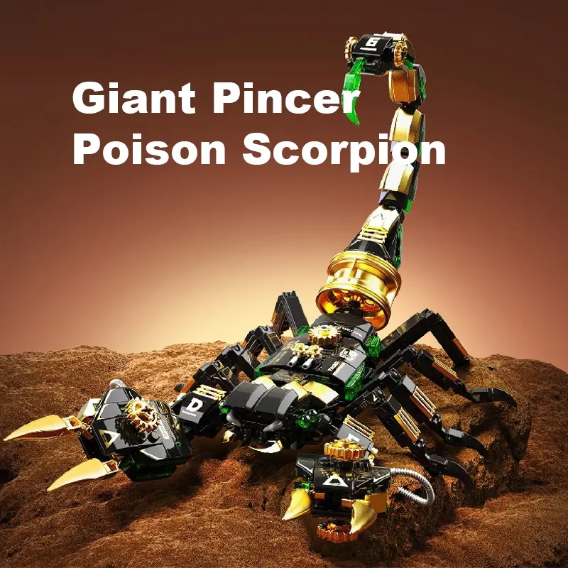 Steam Da Vinci Punk Giant Claw Poison Scorpion Crocodile Building