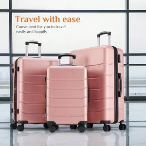 24 Inch Expandable Roller Luggage, Hardside Suitcase With Double Spinner Wheels, TSA Lock And Lightweight, Black Luggage Case Trolley Suitcase Spinner Suitcase Travel Luggage Travel Suitcase Hardshell Suitcase Suitcase Luggage Carry-On Suitcase Wi