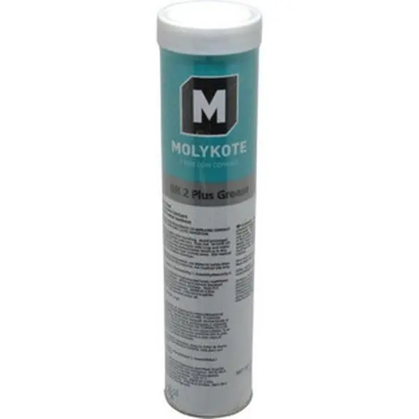 DOW CORNING Molykote 41 Extreme Pressure Grease, NLGI Grade 2, Lithium Base, Black, for High Pressure Cycling Gear, 14.1 oz Cartridge, Part Number 4112876