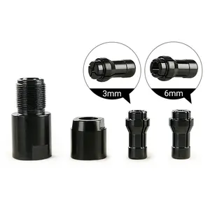 LOZLIN 3MM & 6MM (1/8" & 1/4") Angle Grinder to Straight Grinder Adapter - 5/8-11 Thread Converter for DeWalt/Makita - Accessories for Rotary Bits Power Tools Hardware