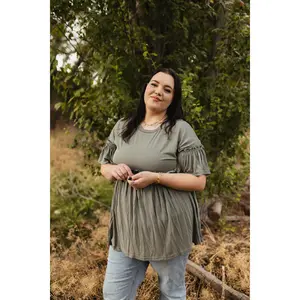 Olive Babydoll Tunic