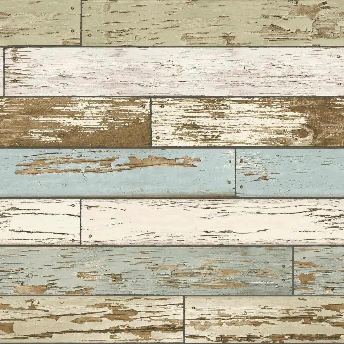 212 MAIN Old Salem Cool-Toned Vintage Wood Self-Adhesive Wallpaper, Large Roll Removable Wall Covering, Decorative DIY Easy-Apply Supply for Indoor Home Decor