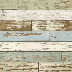 NuWallpaper NU2188 Old Salem Vintage Wood Peel & Stick Wallpaper
