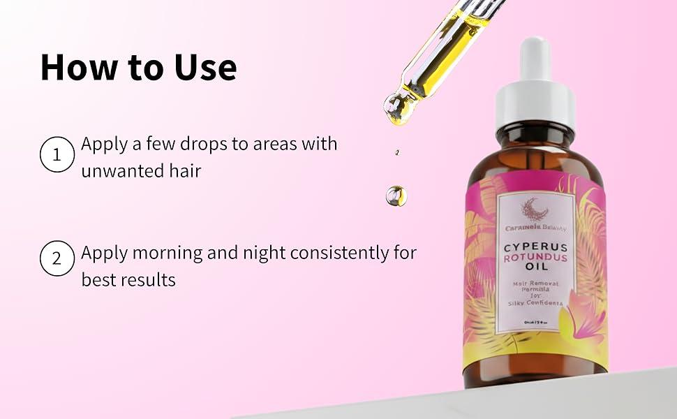 Cyperus Rotundus Oil - 60ml Natural Cyperus Rotundus Oil For Hair Removal, Moisturizing & Soothing Cyperus Oil For Reducing Body Hair Growth, Hair Removal Oil Ideal for All Skin Types