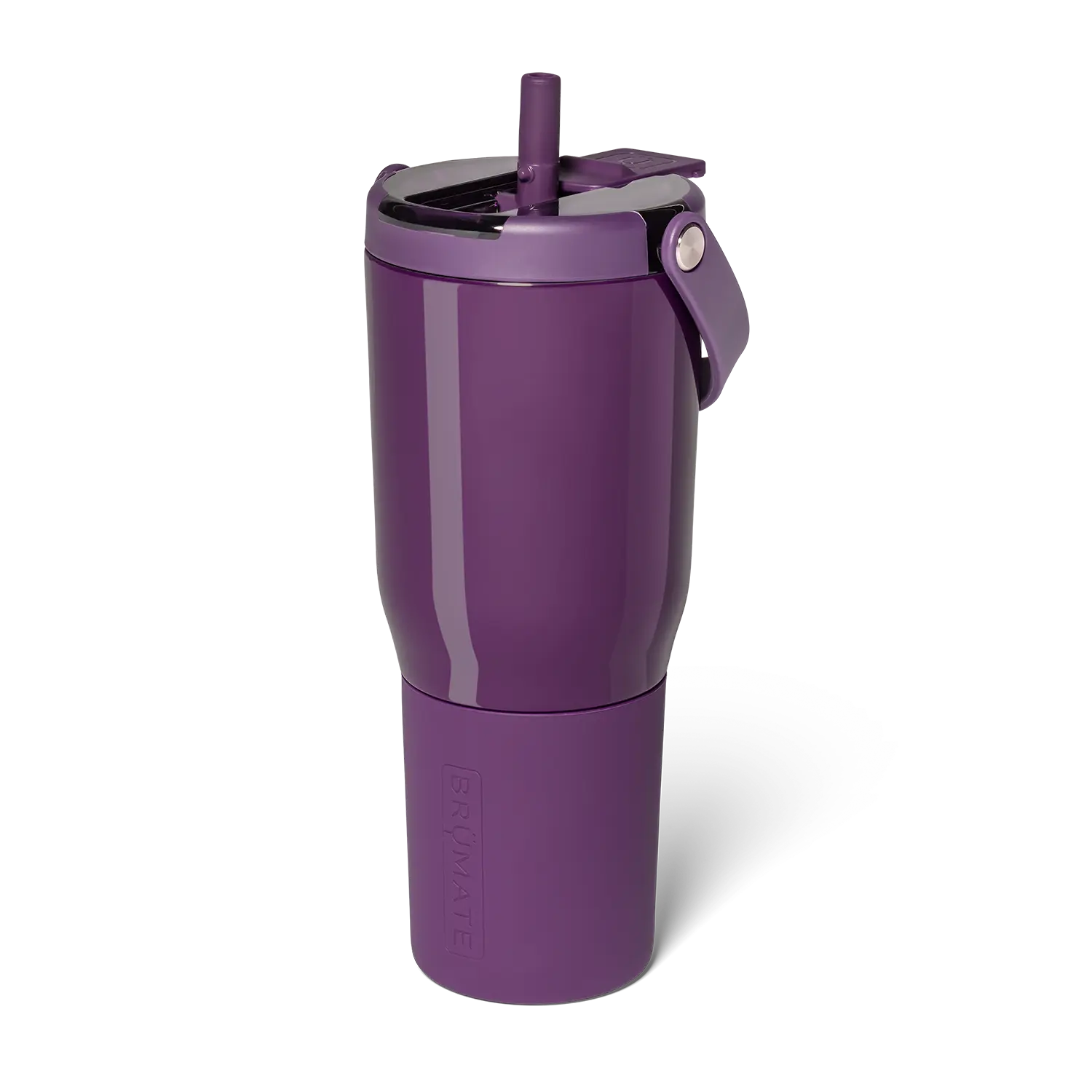 BrüMate Resa Flip Covered Flip-Down Straw Tumbler | 35oz & 20oz Sizes | 100% Leakproof Insulated Travel Tumbler | Cup-Holder Friendly Insulated Tumbler | Built-in Silicone Sleeve and Easy Carry Handle