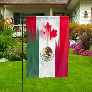 Flags Mexican Canadian flag friendship Canada Mexico root garden flag 12 "x 18" double side-USA flags premium polyester-decorative indoor outdoor flag