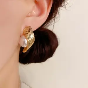 2pcs, Geometric Bead Earrings, High-quality Jewelry, Upgraded Fashionable Earrings, High-end Decorative Earrings, Suitable For Daily Wear, Wedding Season Accessories, Suitable Gifts For Girlfriends, Classmates And Good Friend