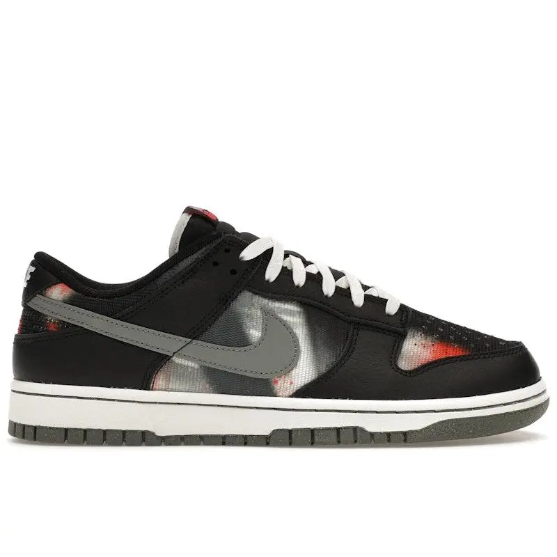 Nike Men's Dunk Low Graffiti Black Red, from StockX