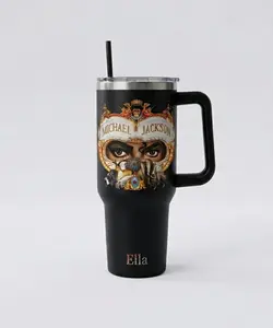 Mick@el Jachs0n 40oz Tumbler, King of Pop Travel Mug, Music Legend Fan Cup