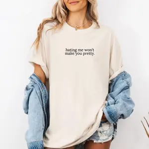 Hating Me Won't Make You Pretty Printed Sweatshirt, Funny Work Sweatshirt, Sarcastic Sweater, Coworker Gifts, Work Outfit