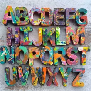 Personalized Letter-shaped Crayons