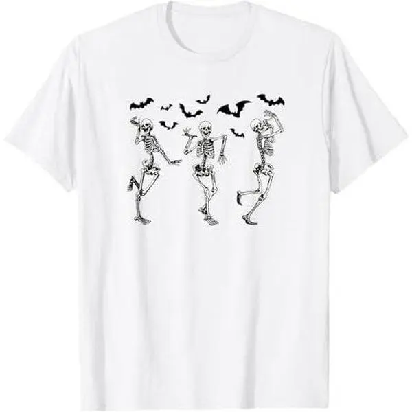 Dancing Skeletons & Bats. Halloween Dance. Men, Women, Kids T-Shirt