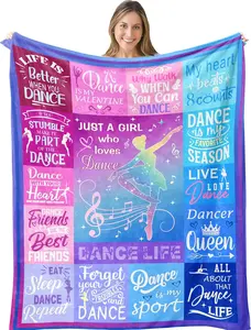 Dance Gifts, Dancer Gifts for Girls, Dance Competition Gifts, Dance Recital Gifts for Girls Blanket 40"X50", Dance Sister Teacher Team Gifts, Gifts for Dancers, Ballet Gifts, Dance Stuff