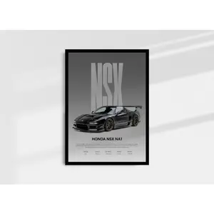 Honda NSX Poster | JDM Car Wall Art, Product without frame