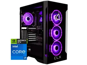 CLX SET Gaming Desktop - Intel Core i7 13700KF 3.4GHz 16-Core Processor, 32GB DDR5 Memory, GeForce RTX 4060 8GB GDDR6 Graphics 1TB NVMe M.2 SSD, 4TB HDD, WiFi, Win 11 Home 64-bit