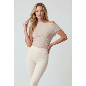 One Shoulder Asymmetrical Knit Top