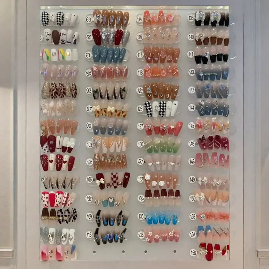 Gel Press On Nails DIY Manicure Pressons Nail Art 24pcs