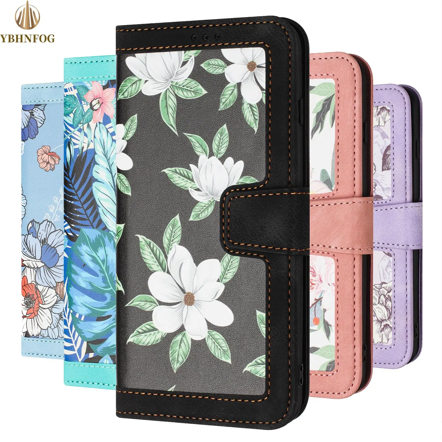 Leather Case Protect Cover For iPhone 15 14 Plus 13 12 Mini 11 Pro Max XR XS Max 6 6S 7 8 Plus Luxury Knurling Flip Wallet Case