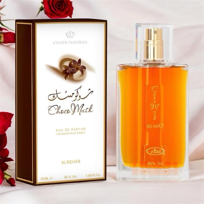 Choco Musk Eau de Parfum Spray 50 ml (1.7 OZ) By Al Rehab Amber Sandalwood Myrrh