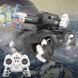 Remote Control Tank Car Water Bullet Special Effect Vehicle, Suitable for Children Aged 3+, 2.4GHz, Includes Rechargeable Battery and Charger