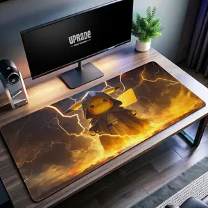 Anime Mouse Pad - Thunder Desk Mat, Home Decor, Desk Accessories, Unique Gift for Geeks