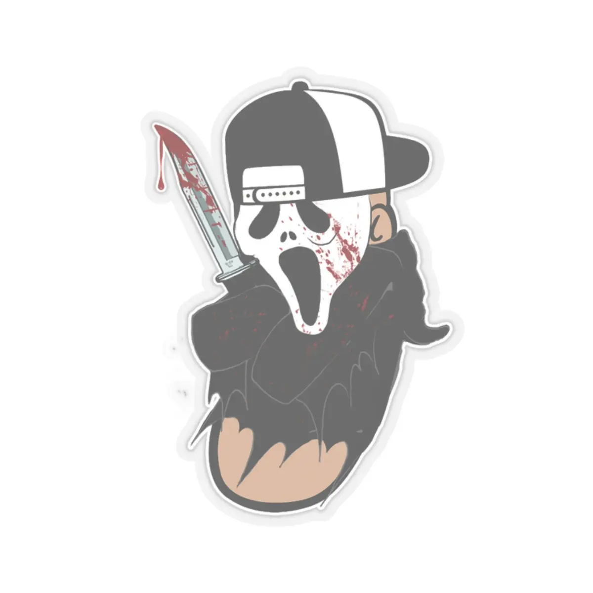 GhostFace SCREAM Mean Bean Kiss-Cut Stickers GhostFace SCREAM Mean Bean Kiss-Cut Stickers