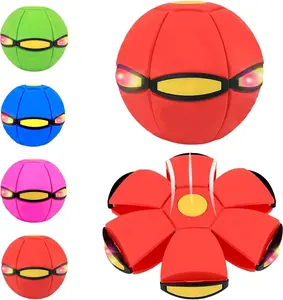 Magic Ball Magic Metaball, Dual Form Freely Switchable Children's Bouncing Ball with 6 Lights, Parent-Child Interactive Toy for Kids