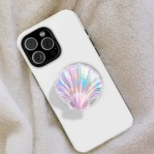 Iridescent Seashell Phone Grip, Mermaidcore MagSafe Mobile Stand