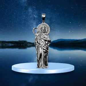 San Judas Silver 925 Pendants -4 Different Sizes Now Available