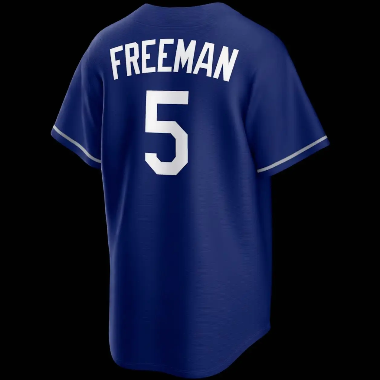 Unisex Baseball USA Los Angeles Freeman 5 Home/ Alternate Replica jersey - White/Royal JDe GE