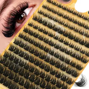 156 Cross Lash Combinations, Messy and Alluring False Eyelashes, Flexible Bands, Natural Curl, Reusable, Ideal Gift for Women