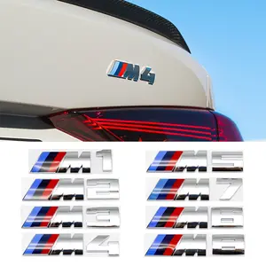 3D Car Trunk Badge Sticker, Compatible with Bmw Models E46 E60 E64 F10 F20 F30 F06 F12 F13 E90 E92 E93 F80 F82 M1 M2 M3 M4 M5 M6 M8