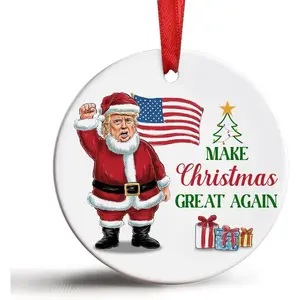 Make America Great Again Christmas Ornament, You Missed Ornaments, Funny Santa Claus 2024 Ornament, Trump 2024 Ornament, Trump Merchandise, Trump Gifts, Gifts for Supporter Pawhome