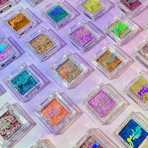 Gavissi Single Eyeshadows - Ultra Shimmer, Duochrome, Multichrome, Metallic, Multicolor Finishes, Sparkly Glittery Cosmetic, Color Shifting Makeup