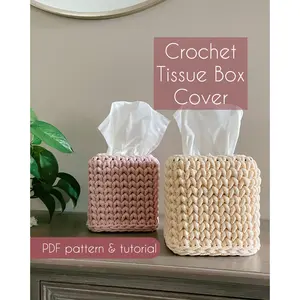 Crochet Tissue Box Cover Pattern| PDF Download
