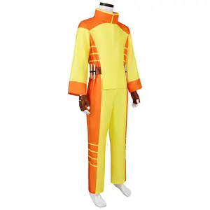 Rex Splode Superhero Bodysuit Cosplay Costume Set with Hood Gloves Belt Accessories for Comic Con
