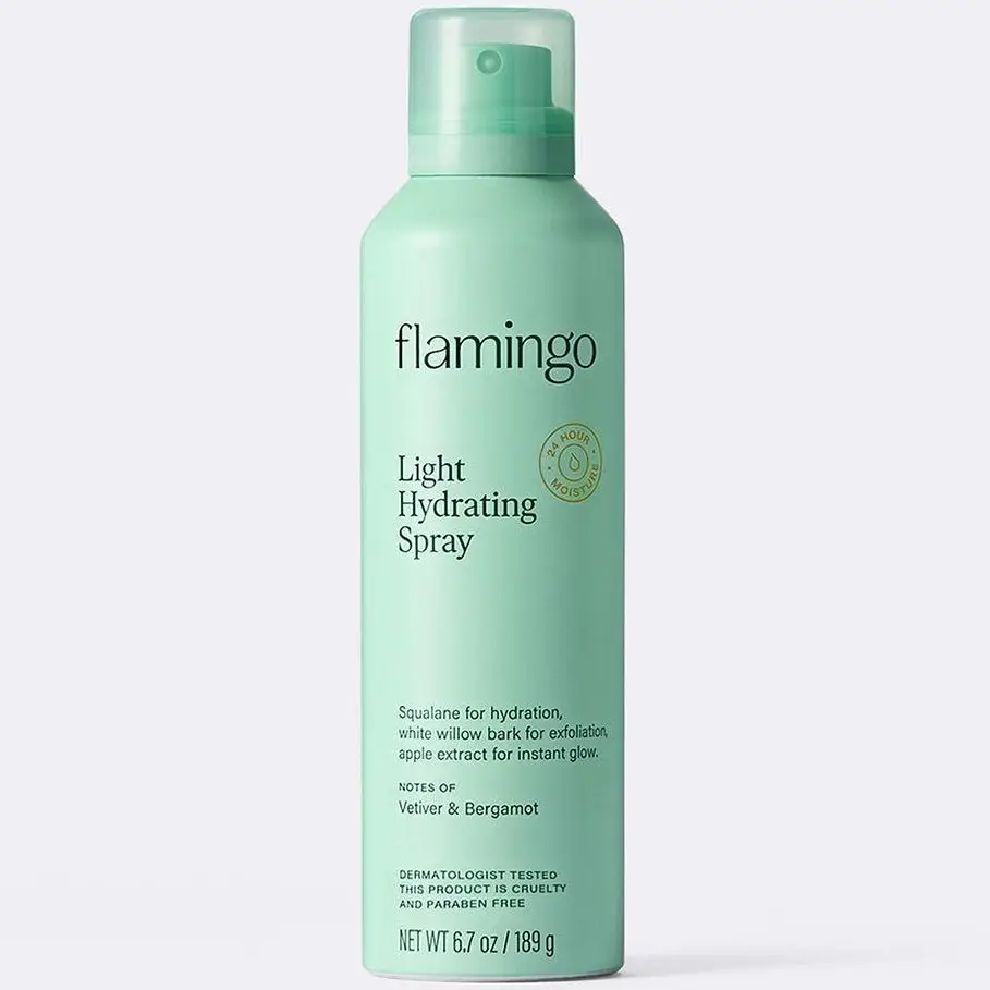 Flamingo Light Hydrating Spray for Skin Repair & Moisture - Nourishing Formula with Papaya Fruit Extract & Sunflower Seed Oil - 6.7 oz