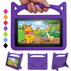 ROGEE Case for 10.1" Tablet, Incompatible with  TCL Tablet- Shockproof [-Friendly] with Handle Stand Case for 10.1 inch Tablet(Compatible with 9th/7th Generation,2019/2017 Release) (Purple)
