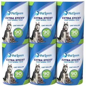 Lint Roller 90-Sheet Refill - 6 Pack