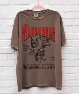 Marauders Shirt UNISEX Comfort Colors® 70s Wizards Marauders World Tour Universal Vacation Pottery T Shirt Aesthetic ATYD T