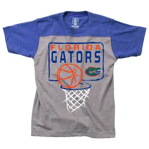 Florida Gators Youth Basketball Yoke Tee