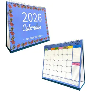 2026 Desk Calendar, January to December, Mini Size, 10" x 8", Standing Flip Calendars with , Julian Dates and Block for  Year and Christmas Presents, Easel Calendar, Popup Calendar