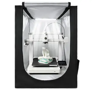 Summervibes VEVOR 3D Printer Enclosure, Dustproof Waterproof Oxford Cloth 3D Printer Tent, Constant Temperature Protective Case with LED Lighting, Compatible with Creality/ELEGOO/Anycubic Multiple Popular Models