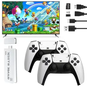 New Upgraded Retro M15 Game Stick, Supports over 200 Games, 23 Emulators, 4K HDMI Output, Plug-And-Play Wireless Controller, Wireless Game Controllers