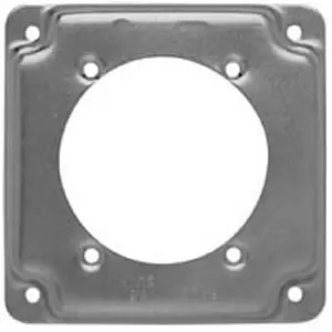 212 MAIN Raco 813C 4 in. Corner Square Box Cover - 0.5 in. Rise, Flat Top, Code Compliant, Corner Shape